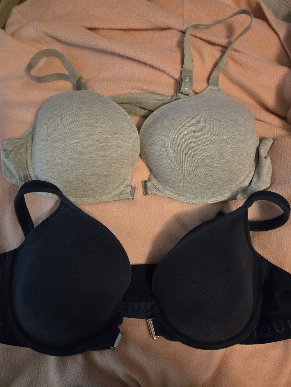 Everyday T-Shirt Bra Duo - Gray & Navy Blue
